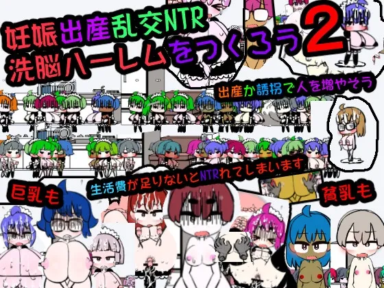 妊娠出産乱交NTR 洗脳ハーレムをつくろう2 RJ01120488